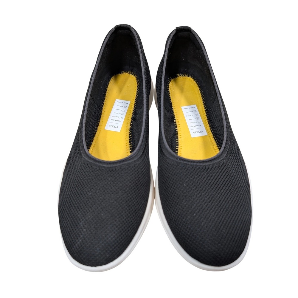 VIVAIA Walker Pro Hybrid Black Knit Slip On Flats Comfort Shoes EU 41.5 US 10 - Picture 7 of 8